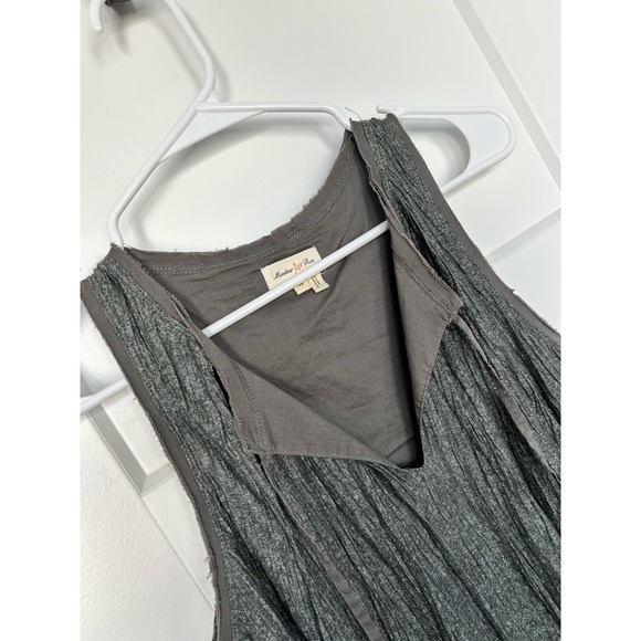 Meadow Rue Anthropologie Women's Pleated Swing Tank Top Olive Green Size XS - Picture 4 of 15